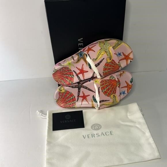 New Authentic Versace Trésor de la Mer Slide Sandal (Women) - Picture 13 of 14
